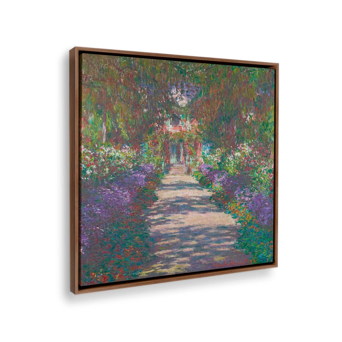 [Color:Walnut], Picture of the corner of the art