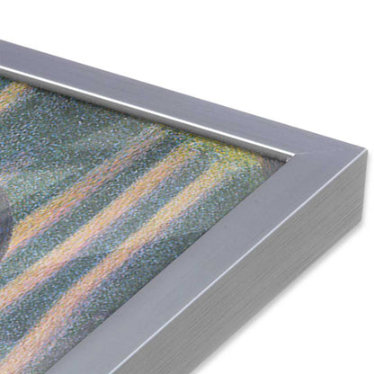 [Color:Polished Chrome], Picture of art in a Polished Chrome frame at an angle
