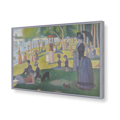 [Color:Polished Chrome], Picture of art in a Polished Chrome frame of the corner