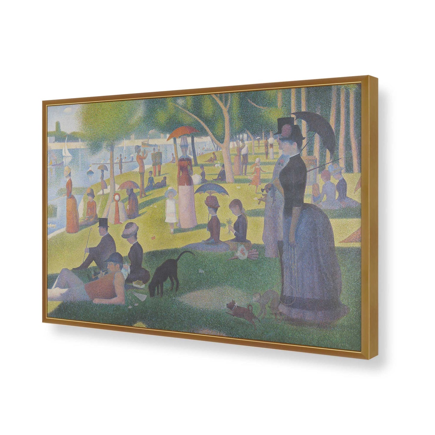 [Color:Polished Gold], Picture of art in a Polished Gold frame of the corner