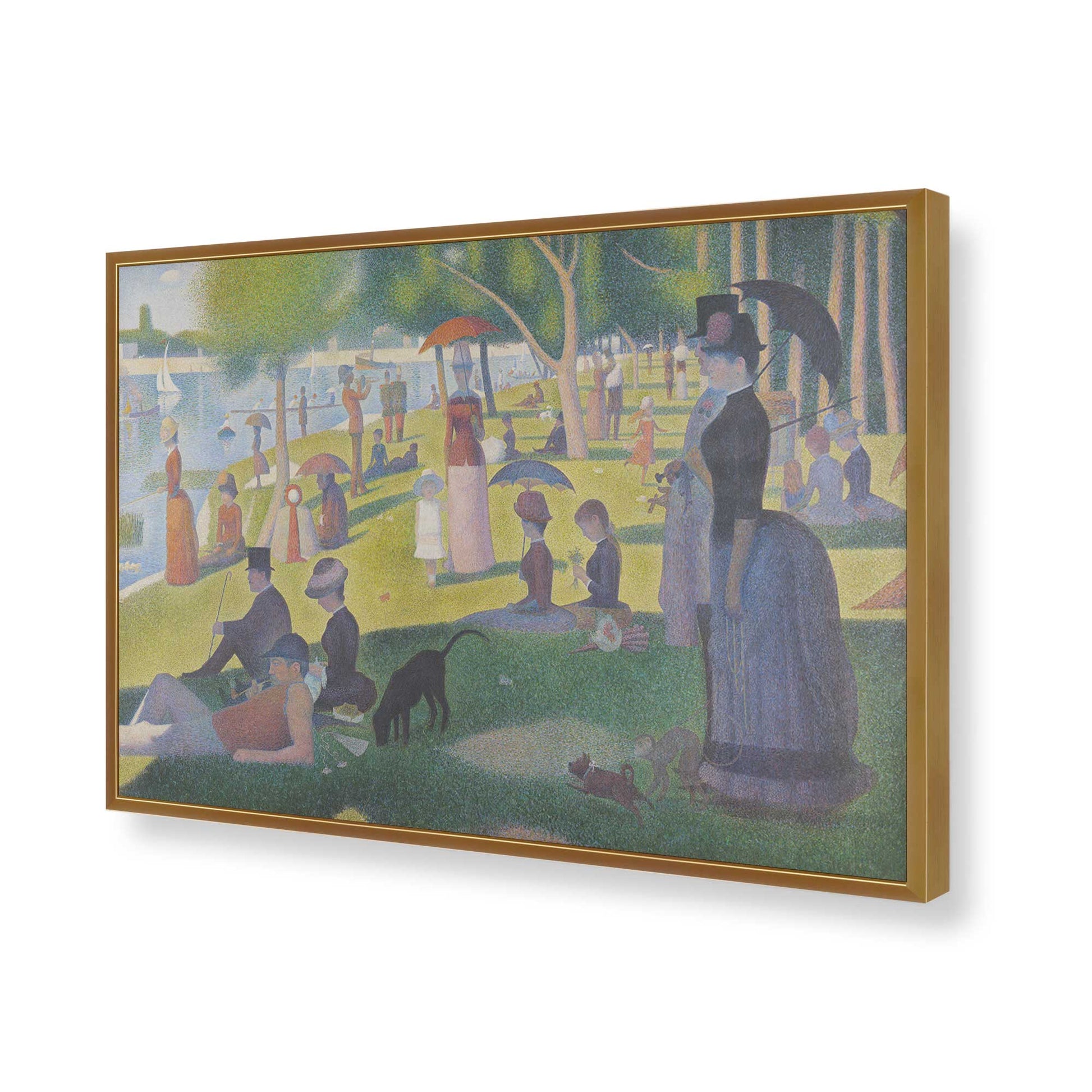 [Color:Polished Gold], Picture of art in a Polished Gold frame of the corner