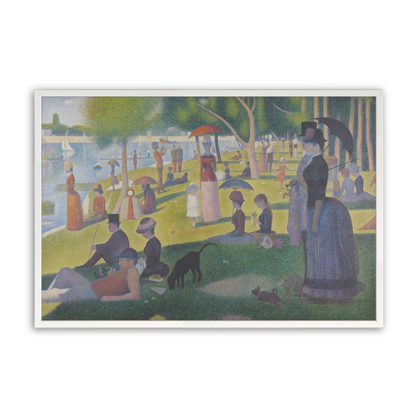 [Color:Opaque White], Picture of art in a Opaque White frame