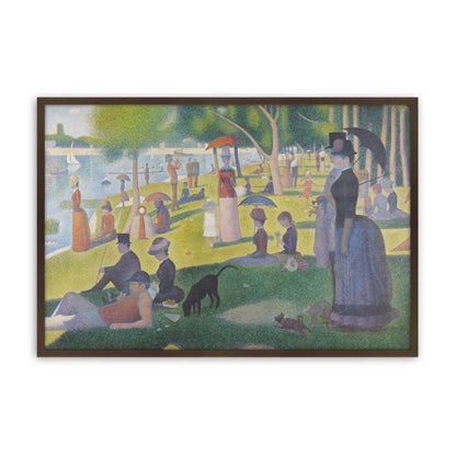 [Color:Brown], Picture of art in a Brown frame