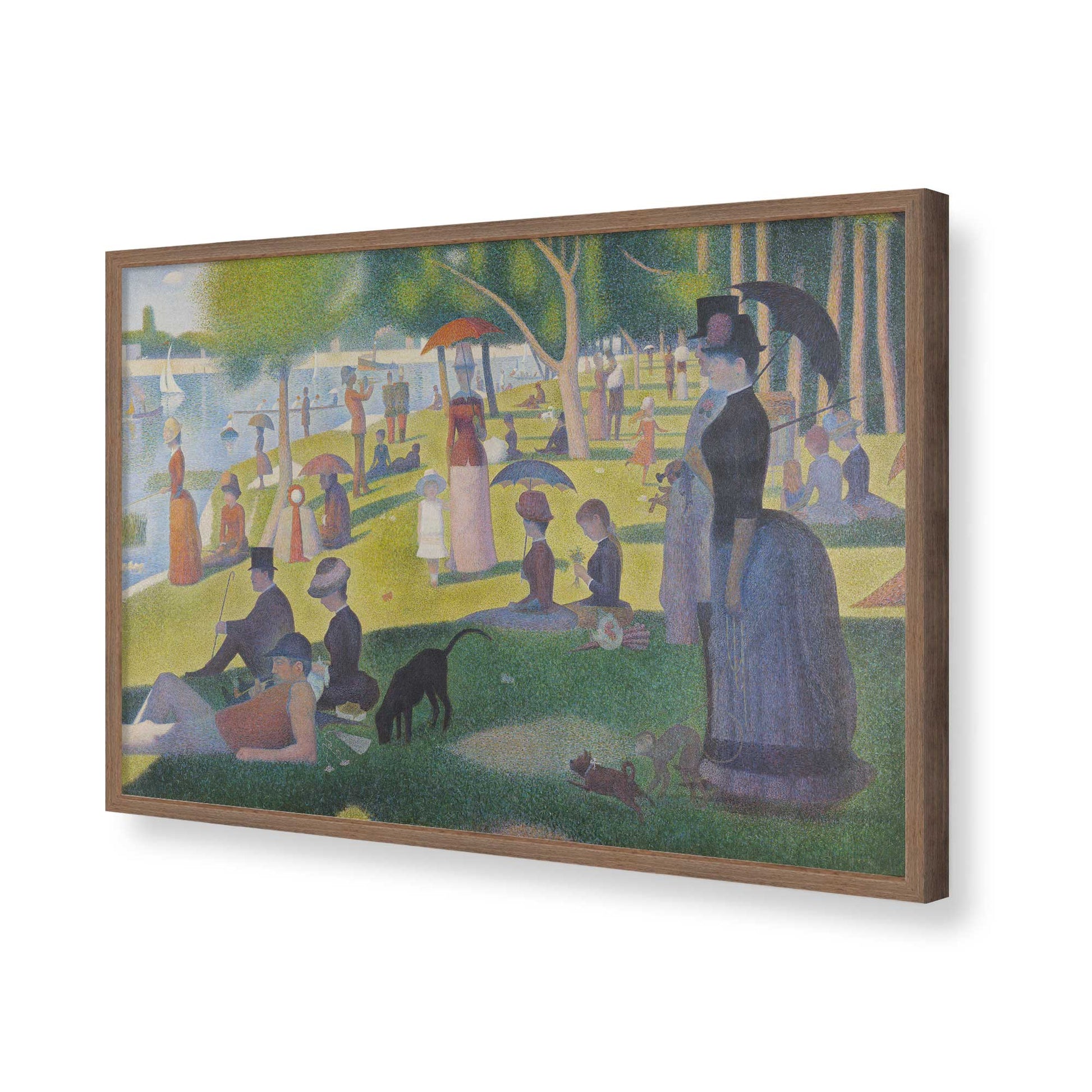 [Color:Walnut], Picture of art in a Walnut frame of the corner