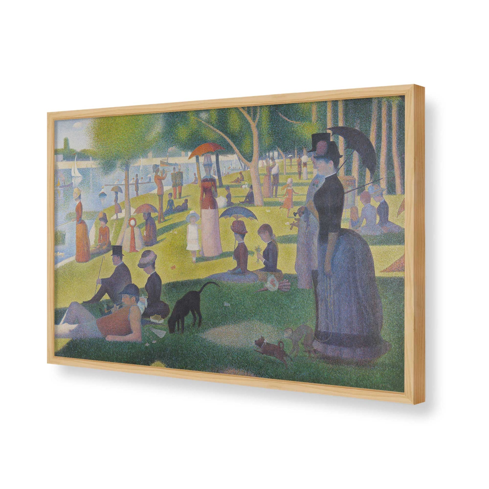 [Color:American Maple], Picture of art in a American Maple frame of the corner