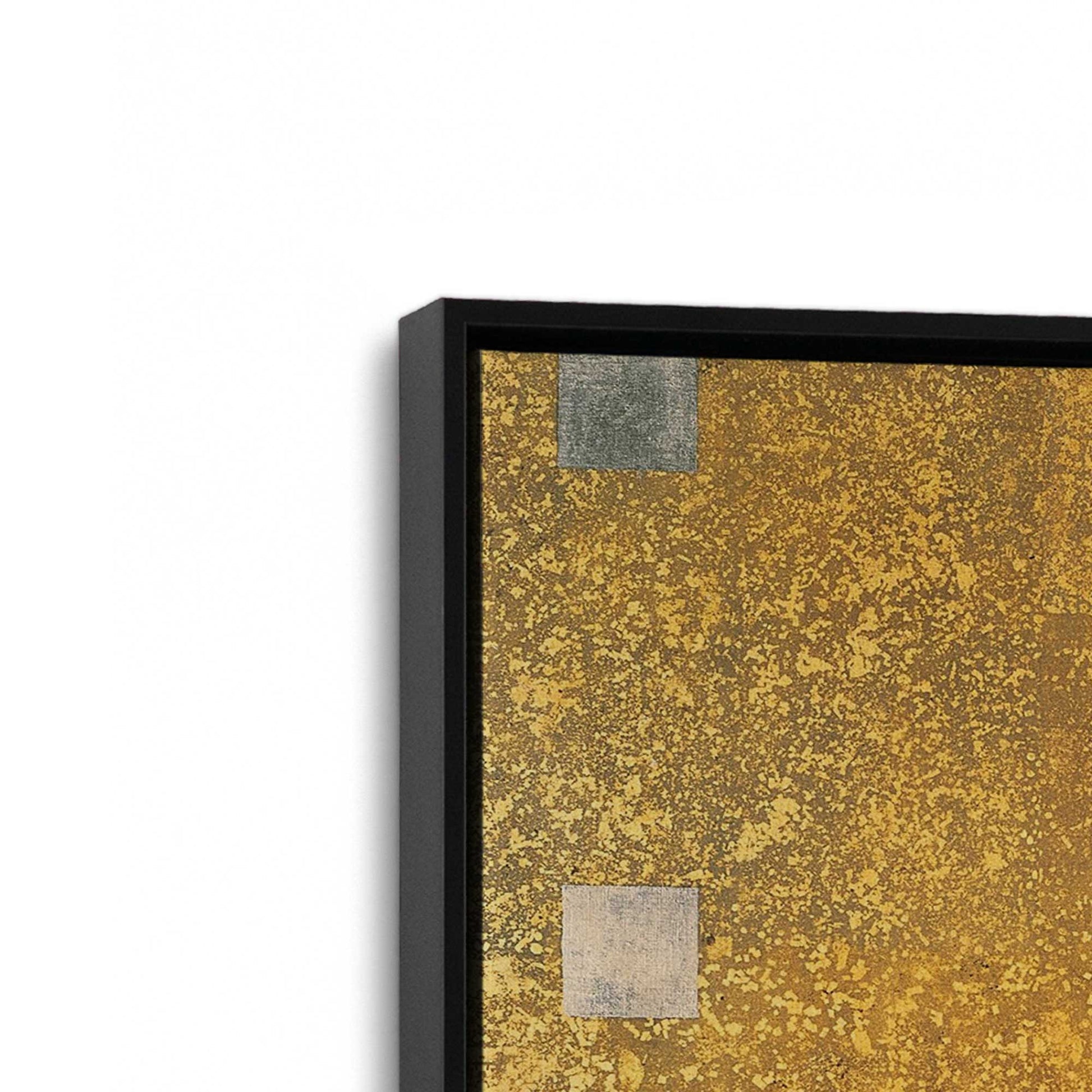 [Color:Satin Black], Picture of art in a Satin Black frame at an angle