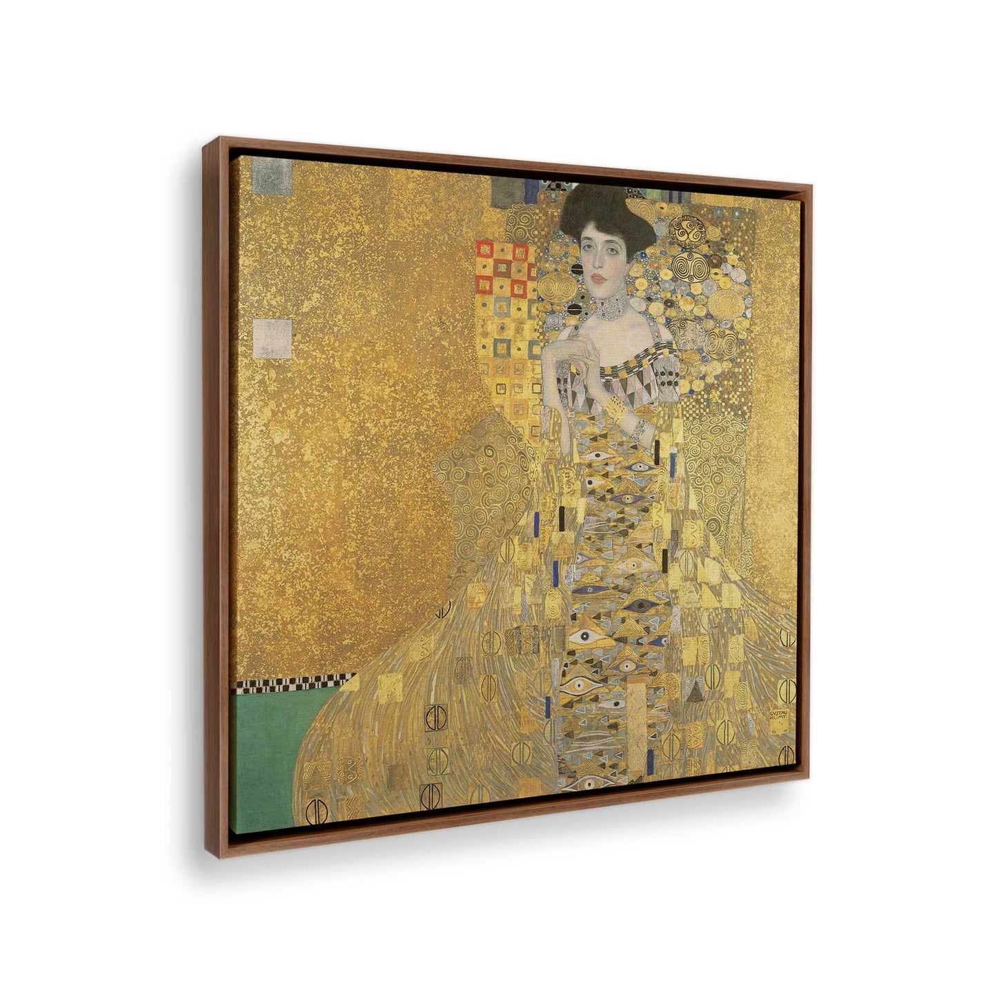 [Color:Walnut], Picture of the corner of the art