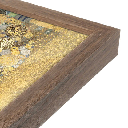 [Color:Walnut], Picture of art in a Walnut frame at an angle