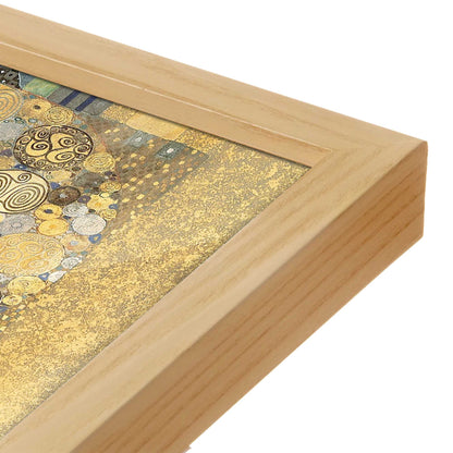 [Color:American Maple], Picture of art in a American Maple frame at an angle