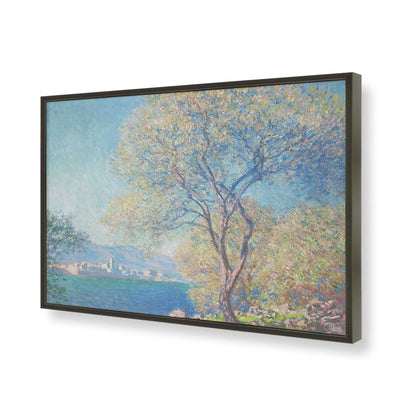 [Color:Satin Black], Picture of art in a Satin Black frame of the corner
