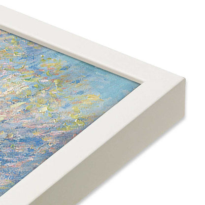 [Color:Opaque White], Picture of art in a Opaque White frame at an angle