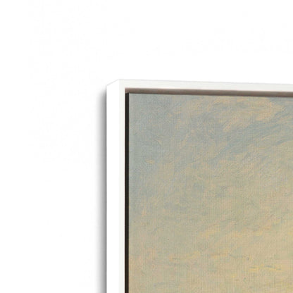 [Color:Opaque White], Picture of art in a White frame at an angle