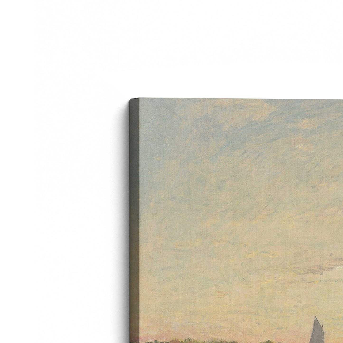[Color:Stretched Canvas], Picture of the corner of the art
