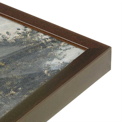 [Color:Brown], Picture of art in a Brown frame at an angle