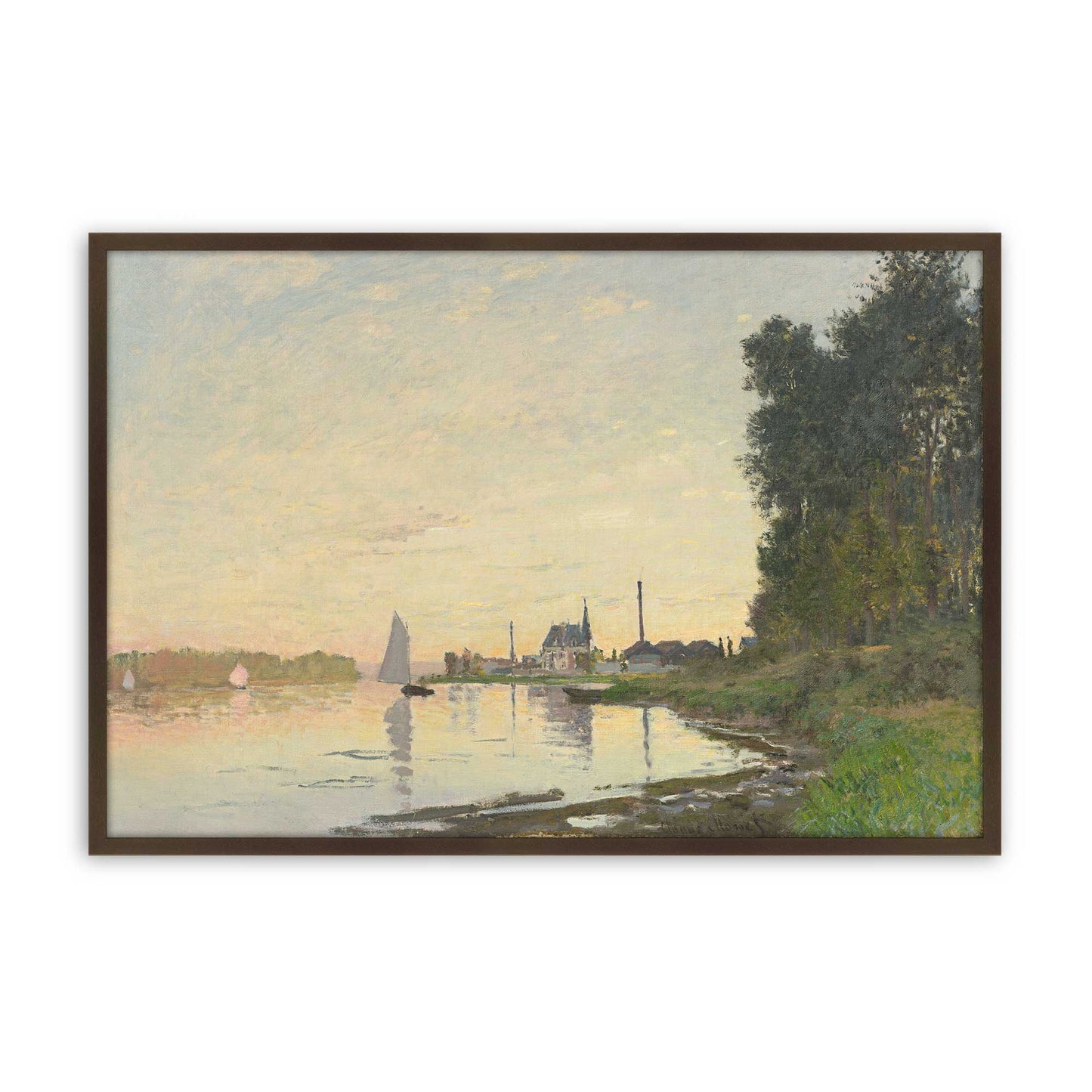 [Color:Brown], Picture of art in a Brown frame