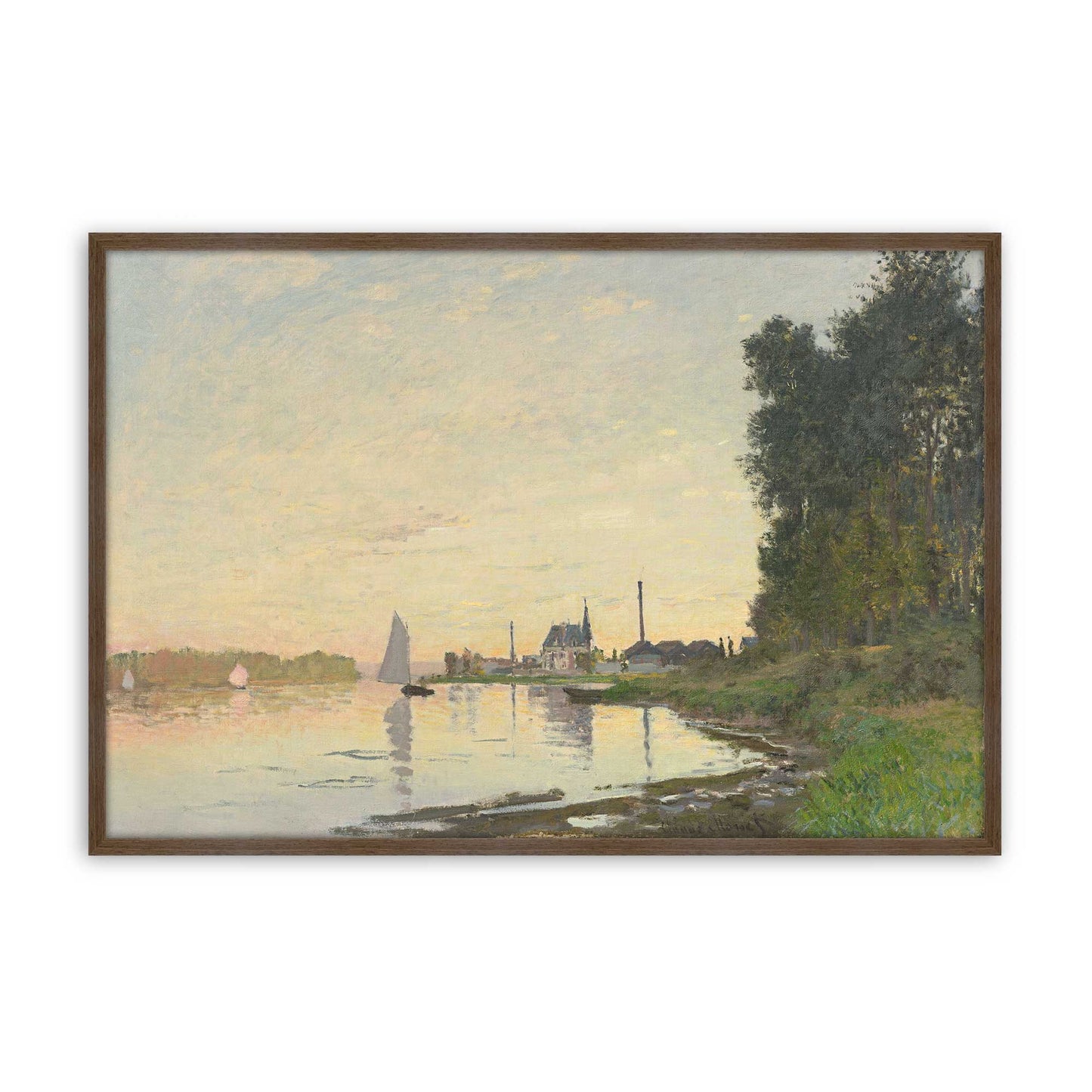 [Color:Walnut], Picture of art in a Walnut frame