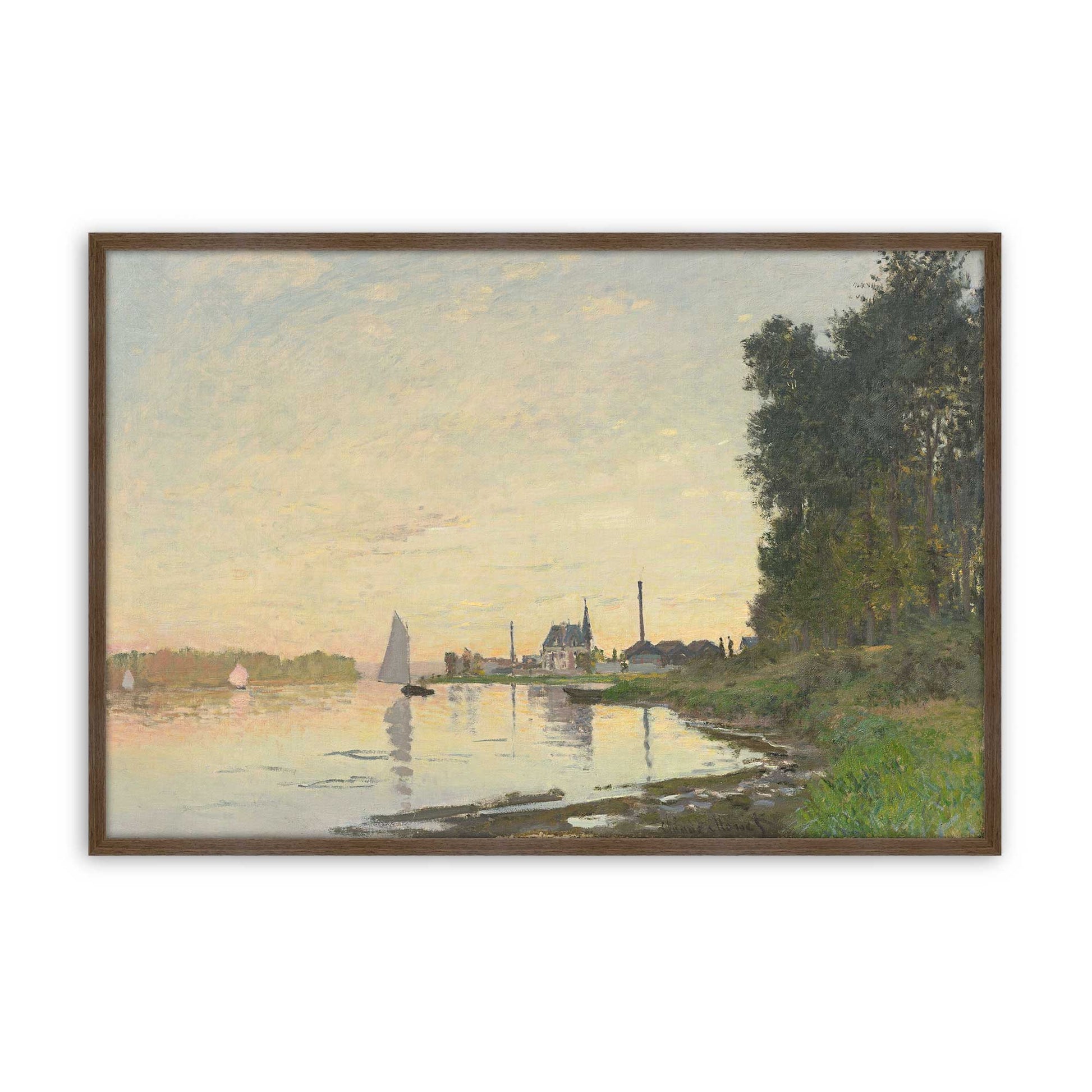 [Color:Walnut], Picture of art in a Walnut frame
