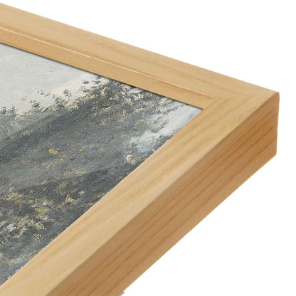 [Color:American Maple], Picture of art in a American Maple frame at an angle