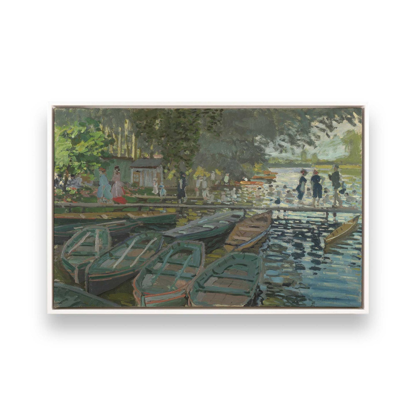 [Color:Opaque White], Picture of art in a White frame