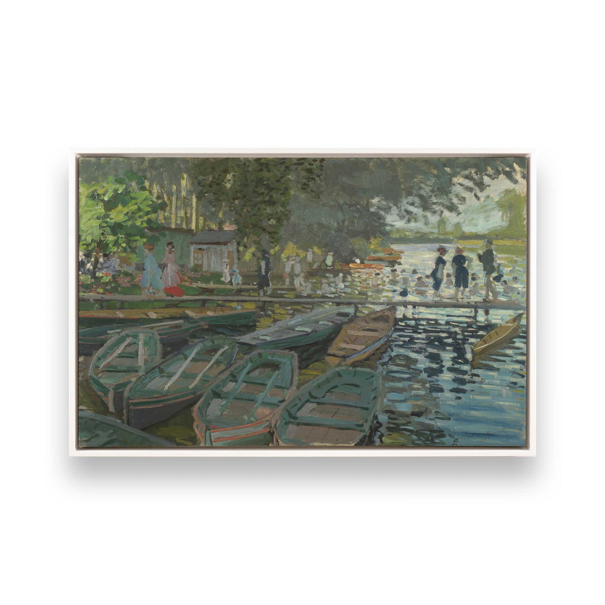 [Color:Opaque White], Picture of art in a White frame