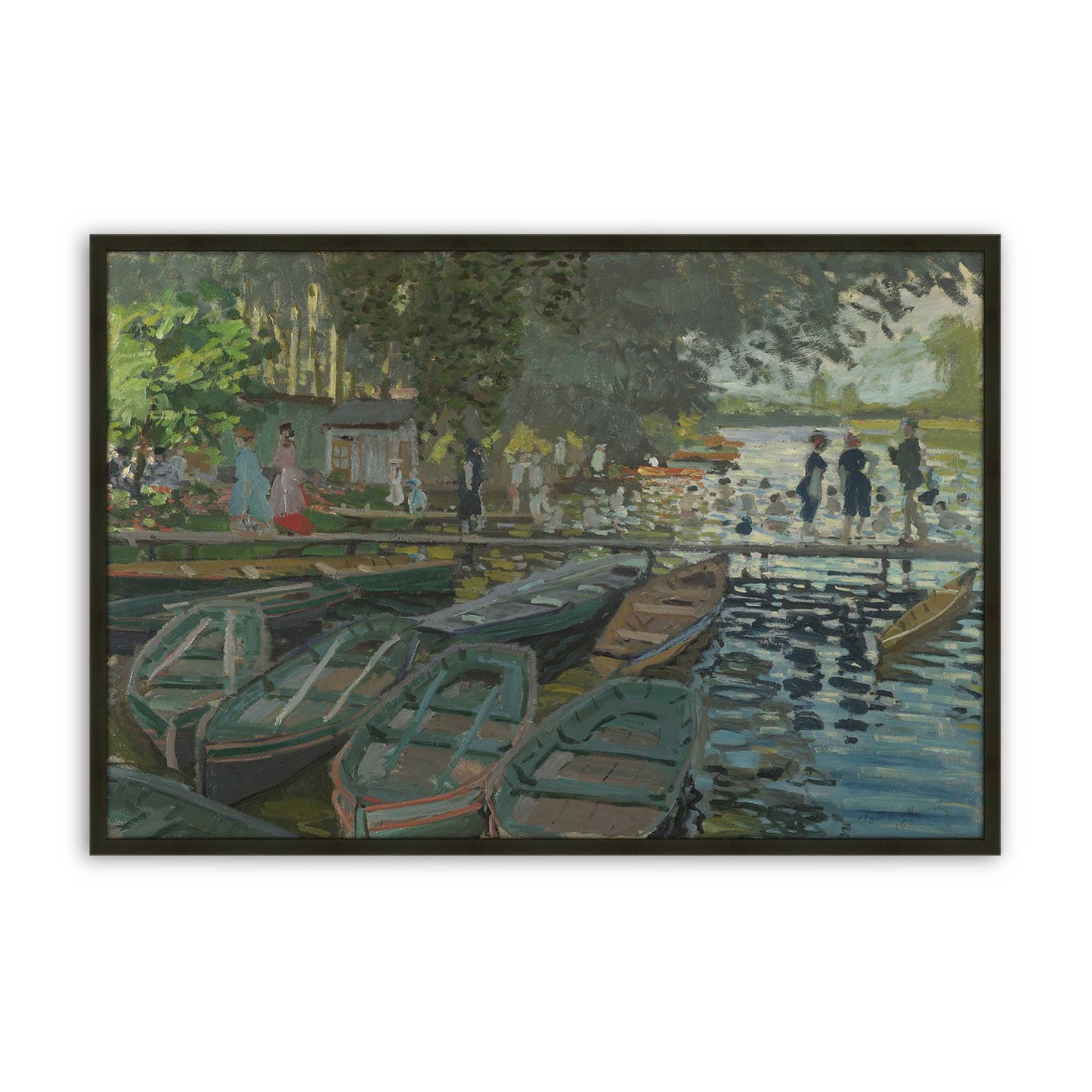 [Color:Satin Black], Picture of art in a Satin Black frame