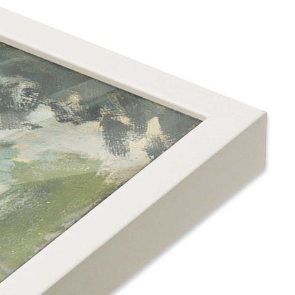 [Color:Opaque White], Picture of art in a Opaque White frame at an angle