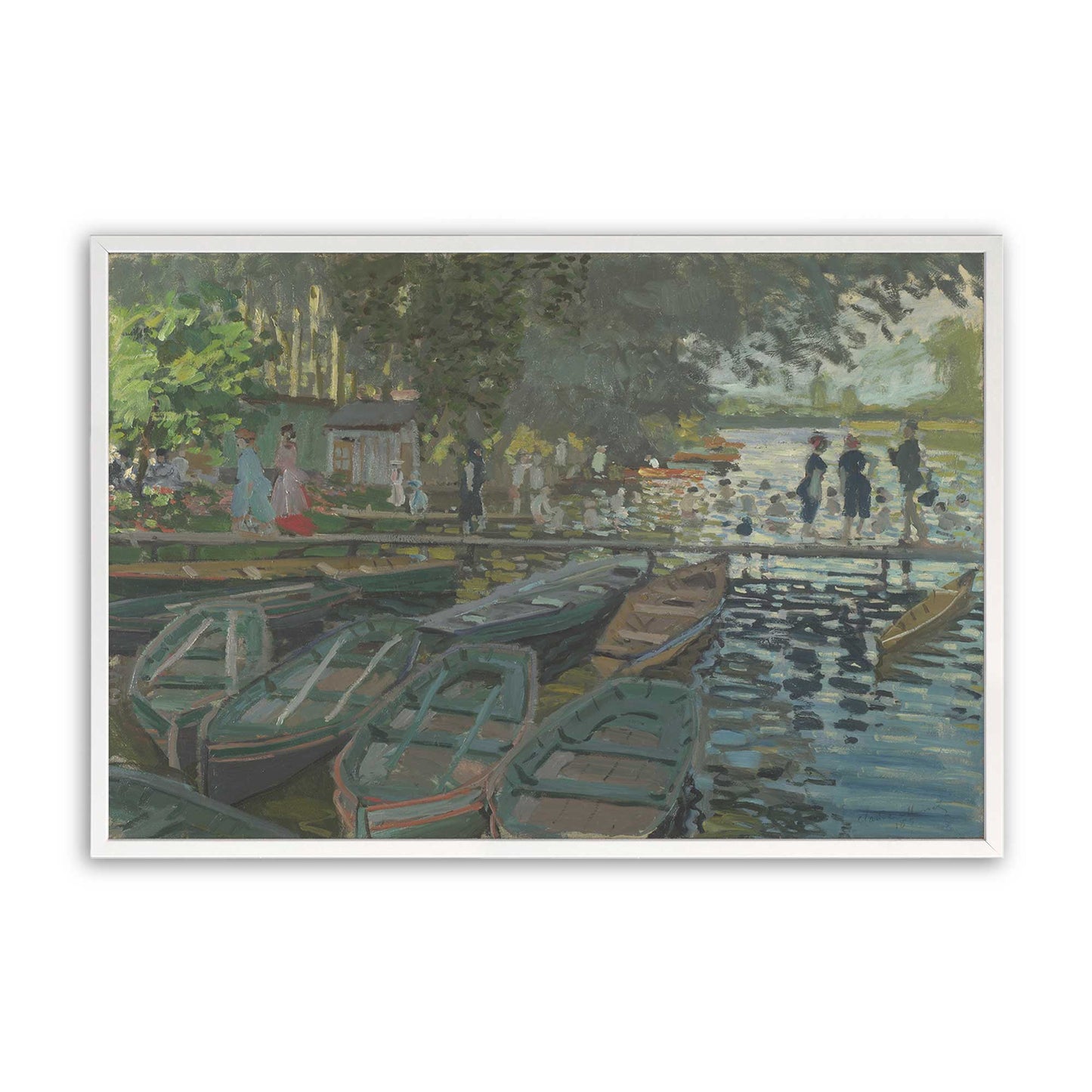 [Color:Opaque White], Picture of art in a Opaque White frame