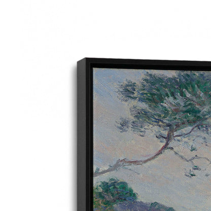 [Color:Satin Black], Picture of art in a Satin Black frame at an angle