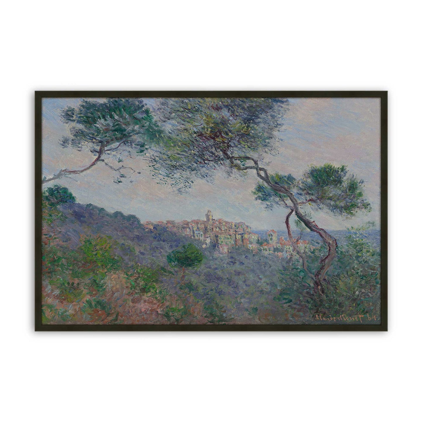 [Color:Satin Black], Picture of art in a Satin Black frame