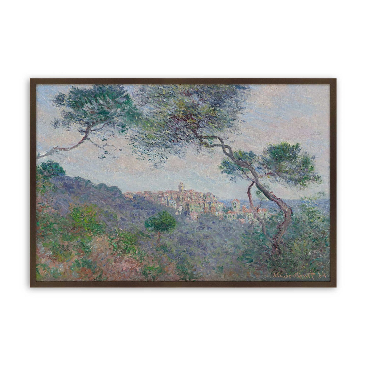[Color:Brown], Picture of art in a Brown frame