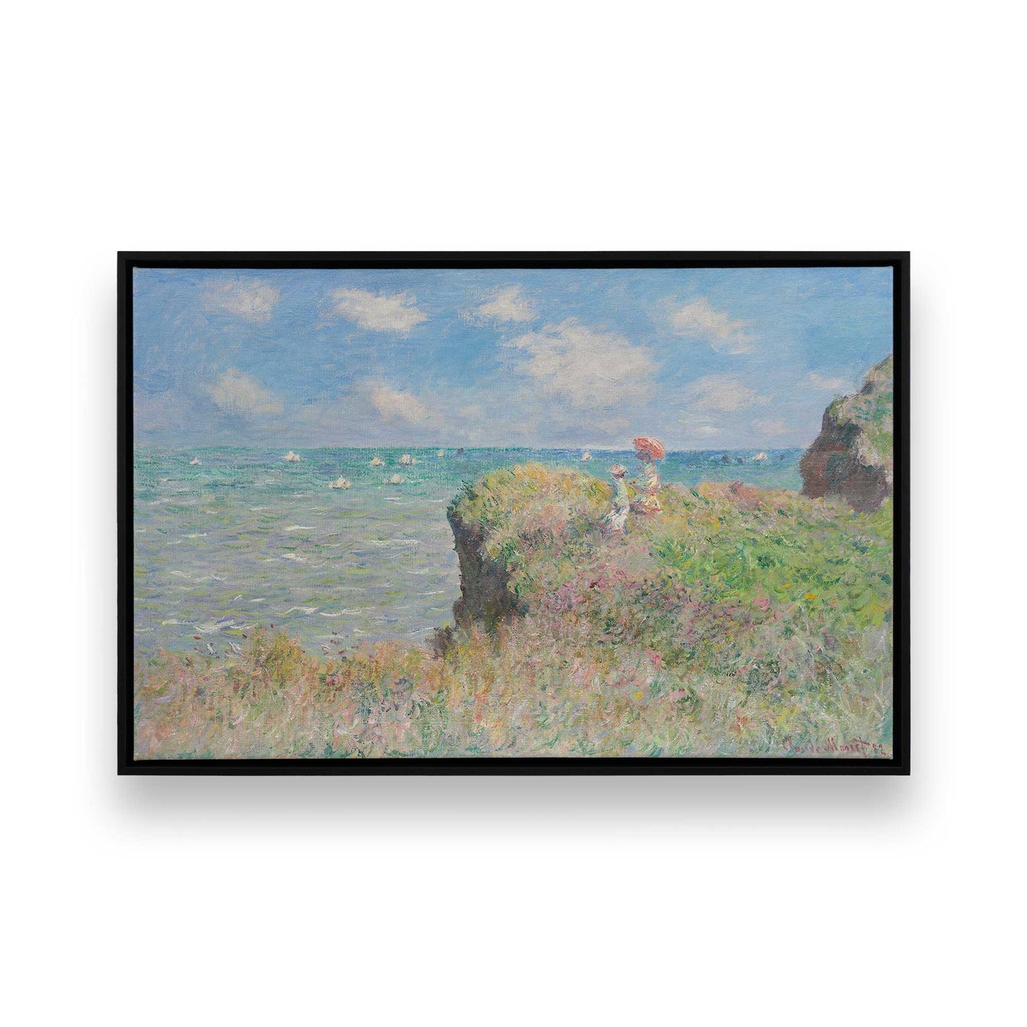 [Color:Satin Black], Picture of art in a Satin Black frame