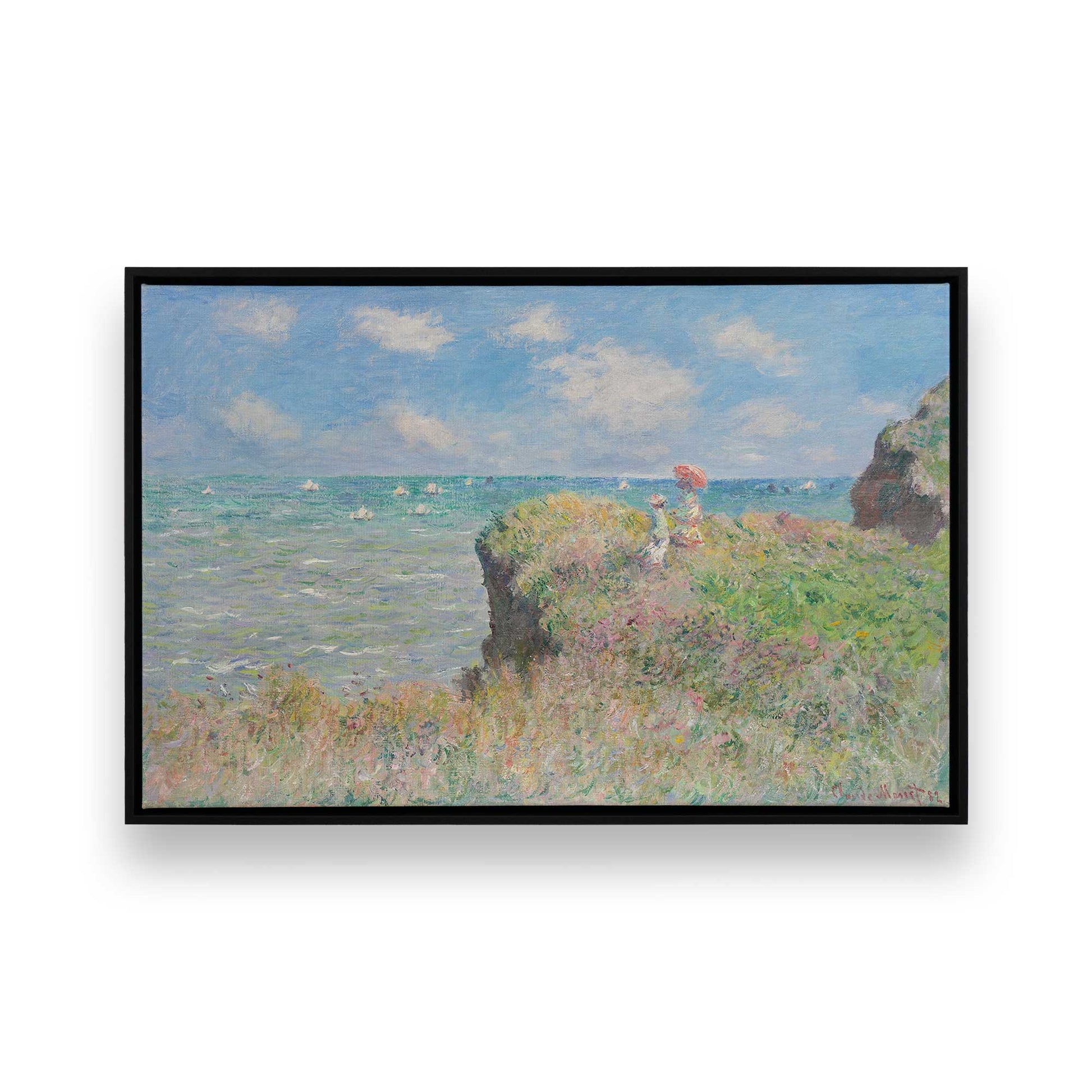 [Color:Satin Black], Picture of art in a Satin Black frame