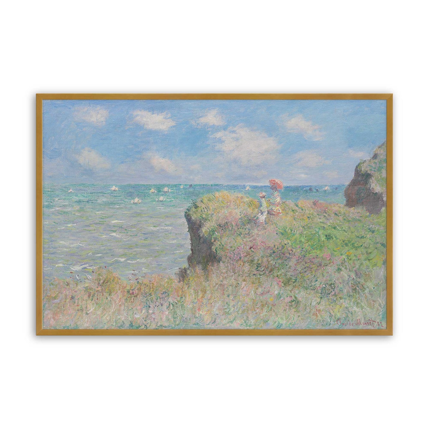 [Color:Polished Gold], Picture of art in a Polished Gold frame