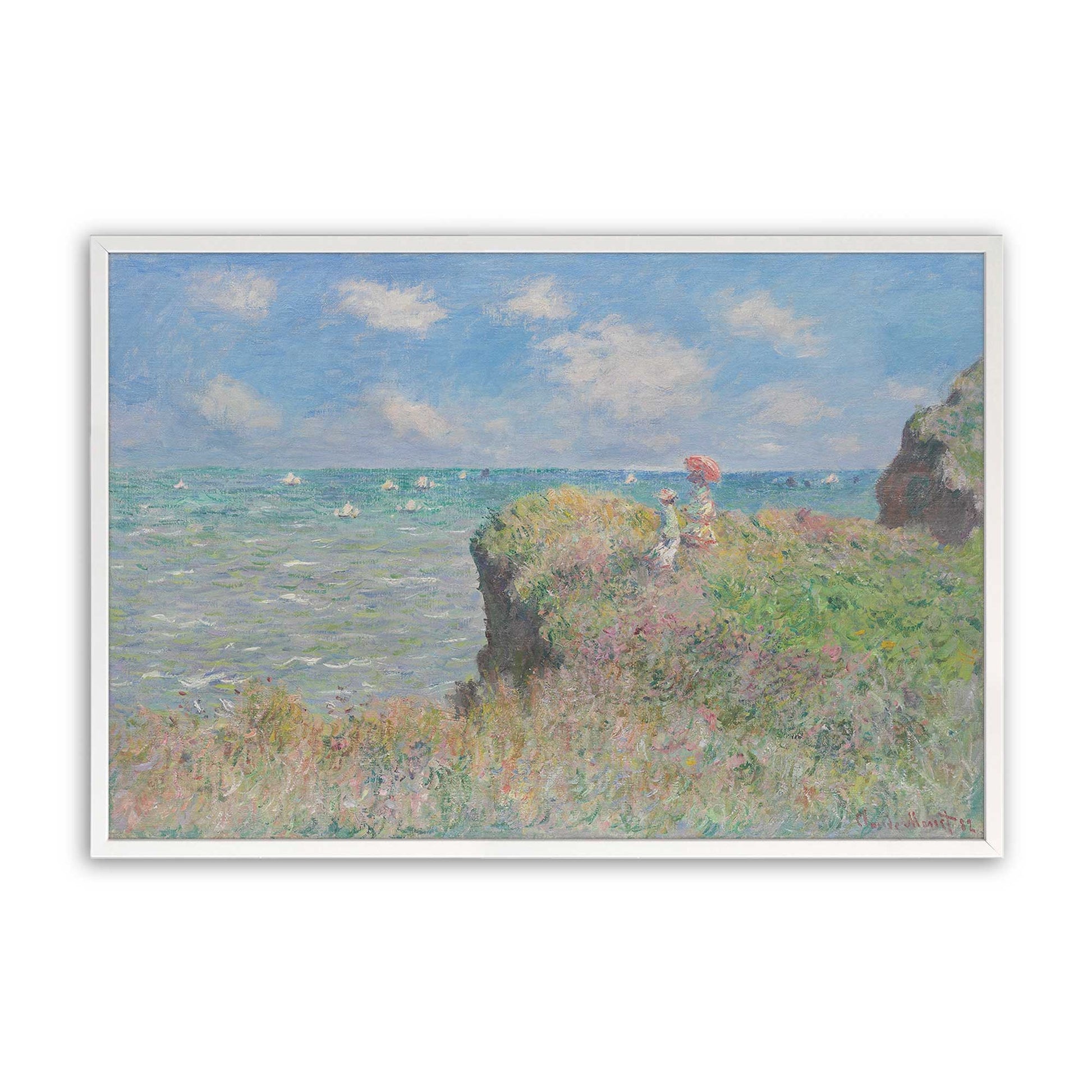 [Color:Opaque White], Picture of art in a Opaque White frame