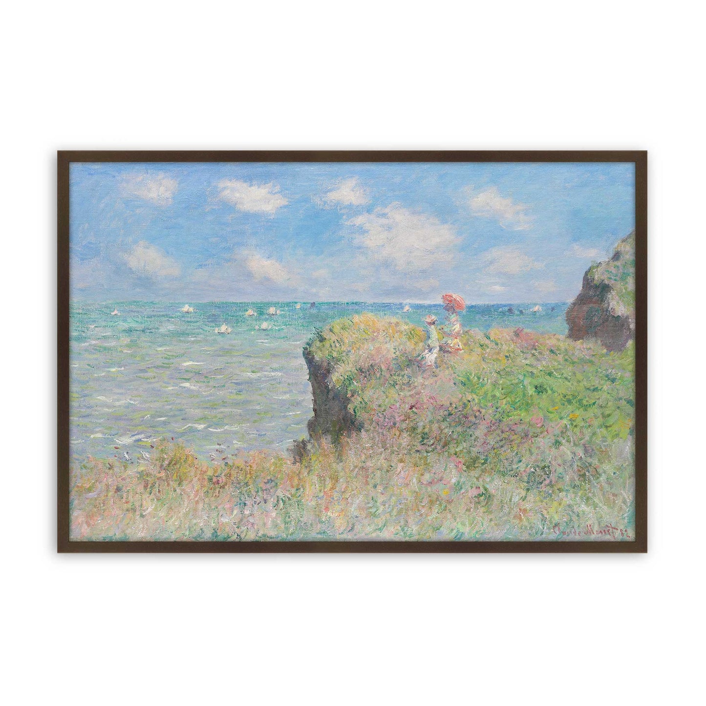 [Color:Belvinder Brown], Picture of art in a Belvinder Brown frame