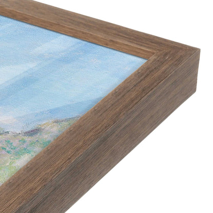 [Color:Walnut], Picture of art in a Walnut frame at an angle