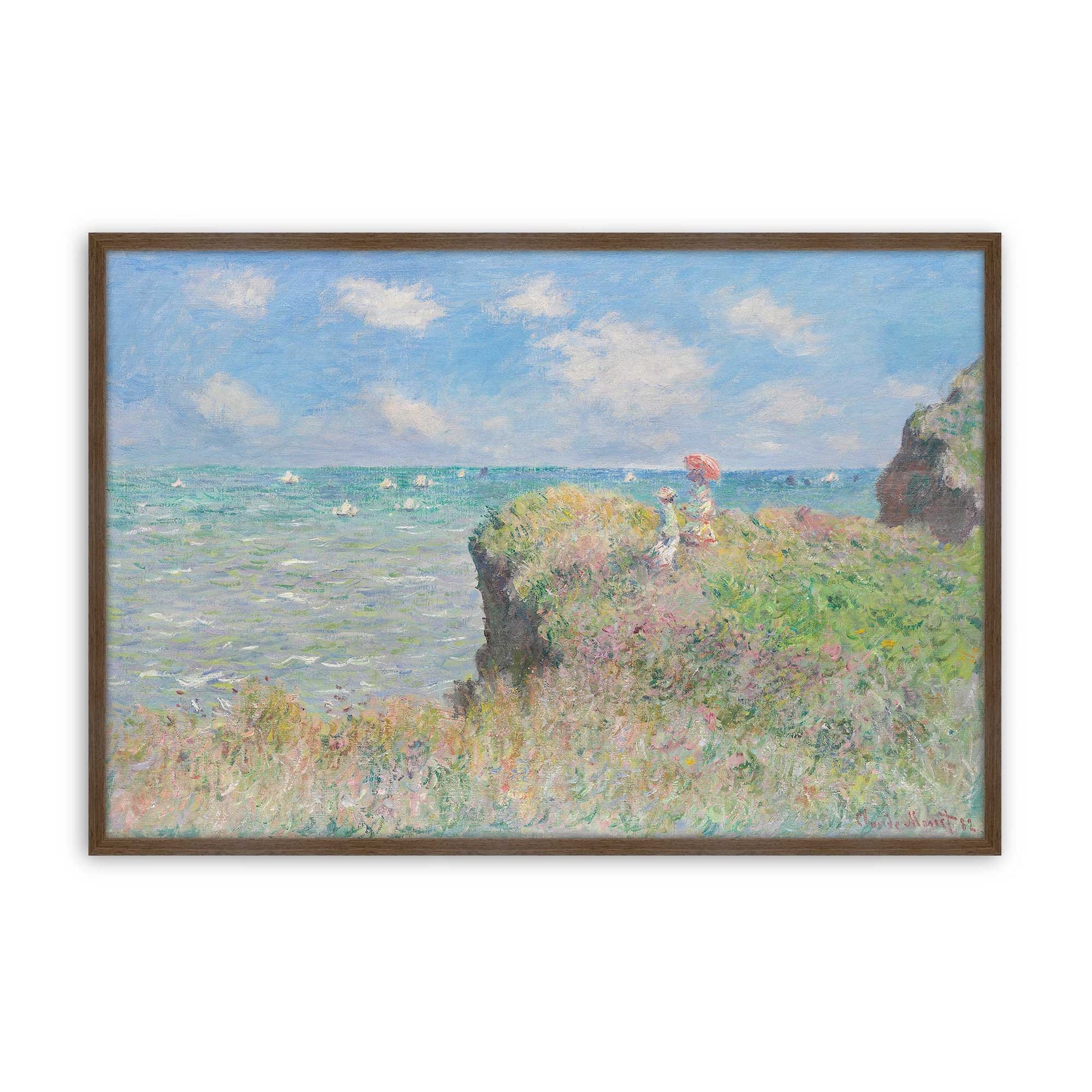 [Color:Walnut], Picture of art in a Walnut frame