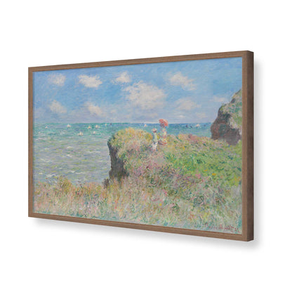 [Color:Walnut], Picture of art in a Walnut frame of the corner