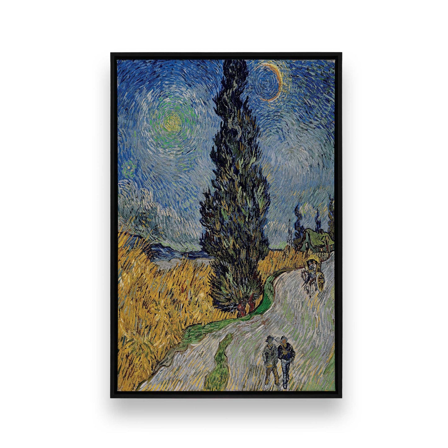 [Color:Satin Black], Picture of art in a Satin Black frame