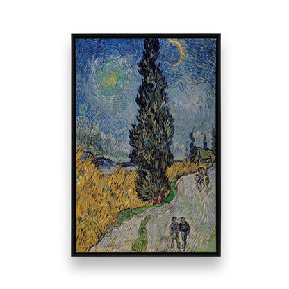 [Color:Satin Black], Picture of art in a Satin Black frame