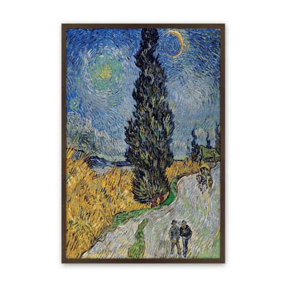 [Color:Brown], Picture of art in a Brown frame