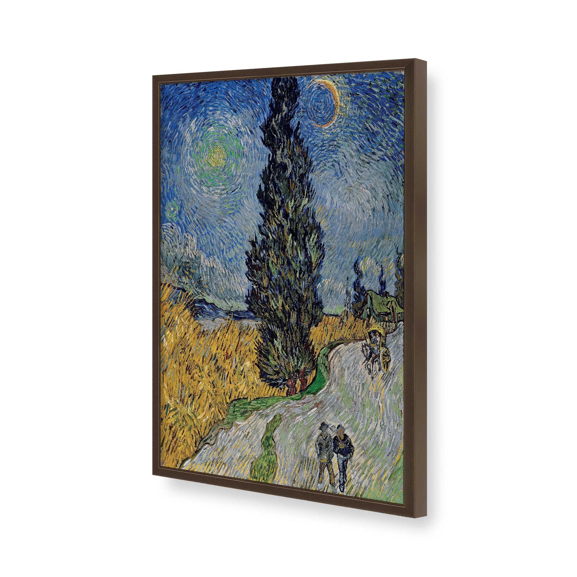 [Color:Belvinder Brown], Picture of art in a Belvinder Brown frame of the corner
