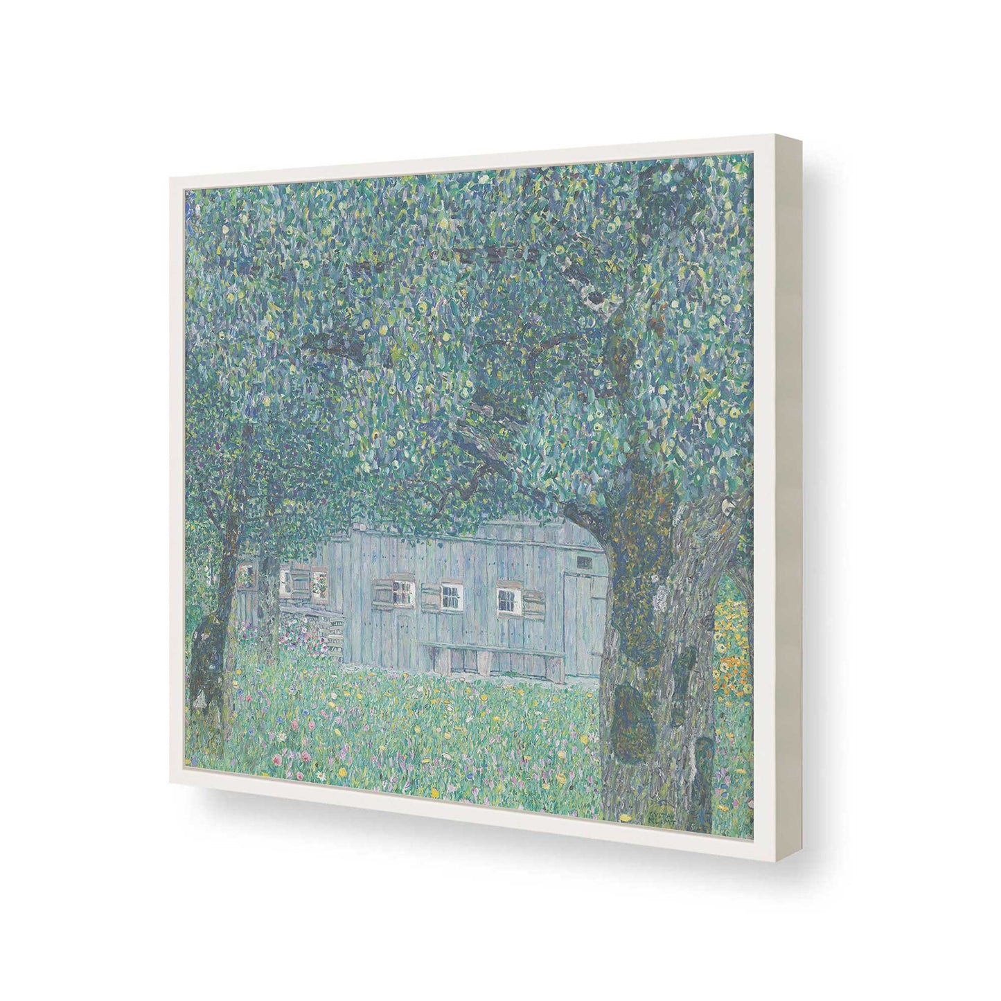 [Color:Opaque White], Picture of art in a Opaque White frame of the corner