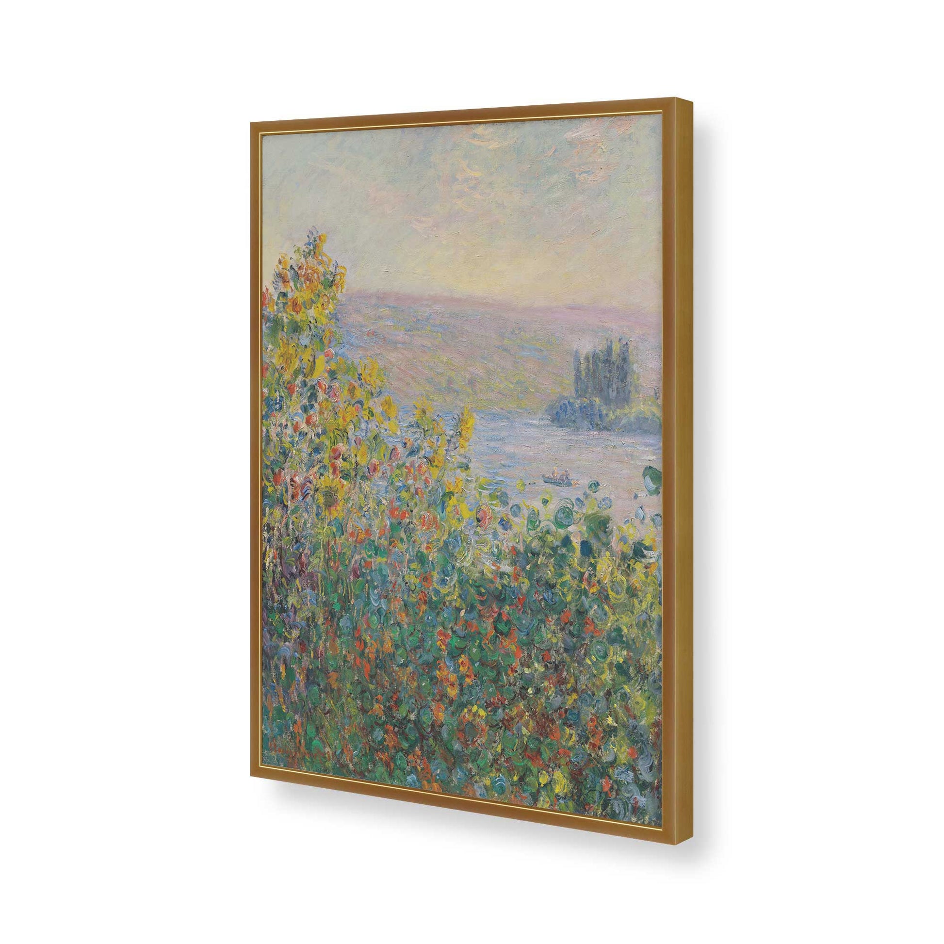 [Color:Polished Gold], Picture of art in a Polished Gold frame of the corner
