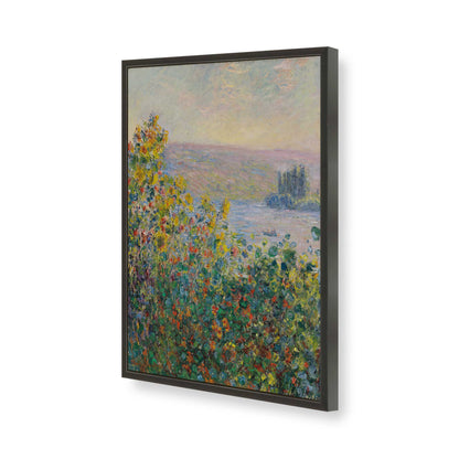 [Color:Satin Black], Picture of art in a Satin Black frame of the corner
