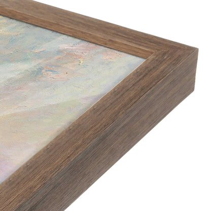 [Color:Walnut], Picture of art in a Walnut frame at an angle
