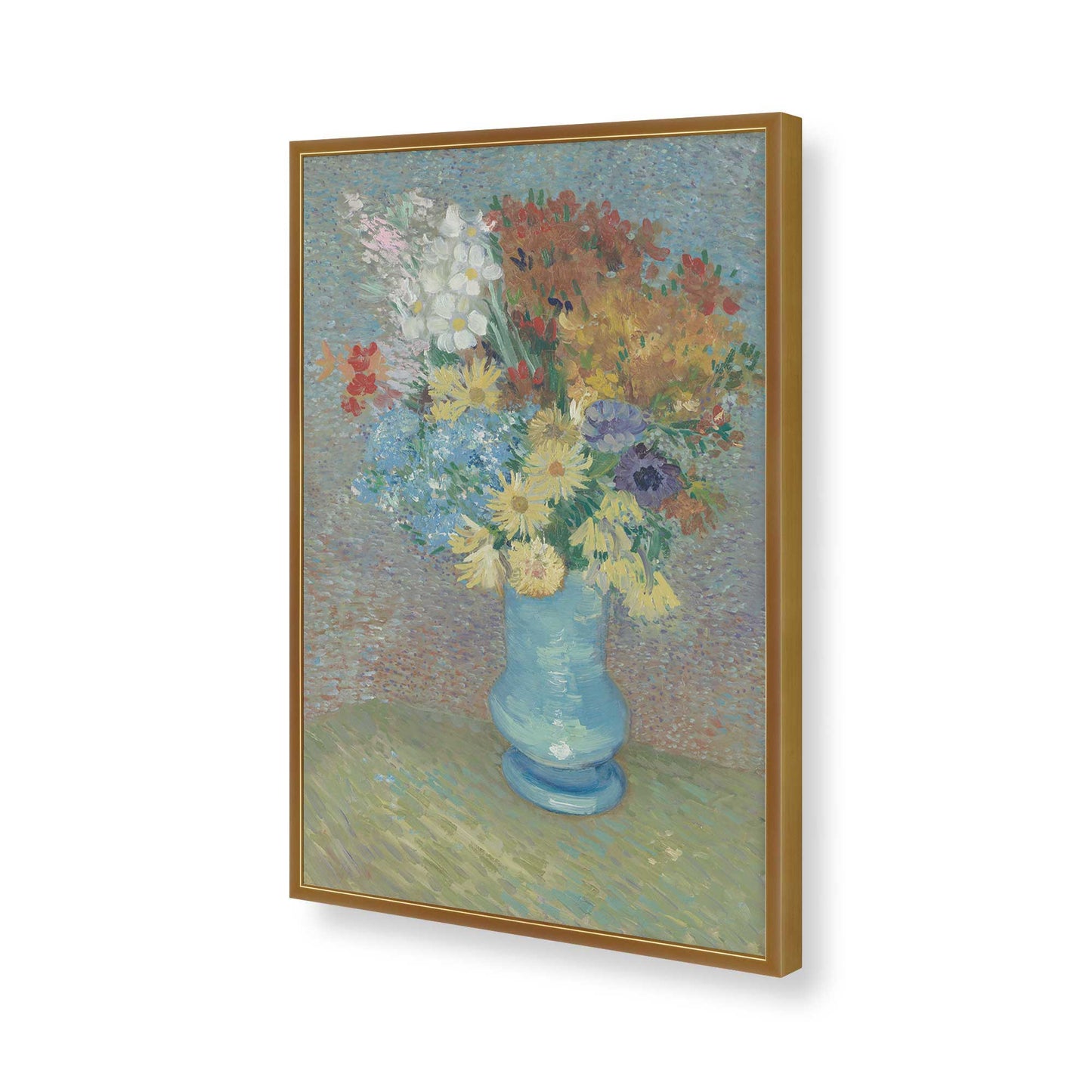 [Color:Polished Gold], Picture of art in a Polished Gold frame of the corner