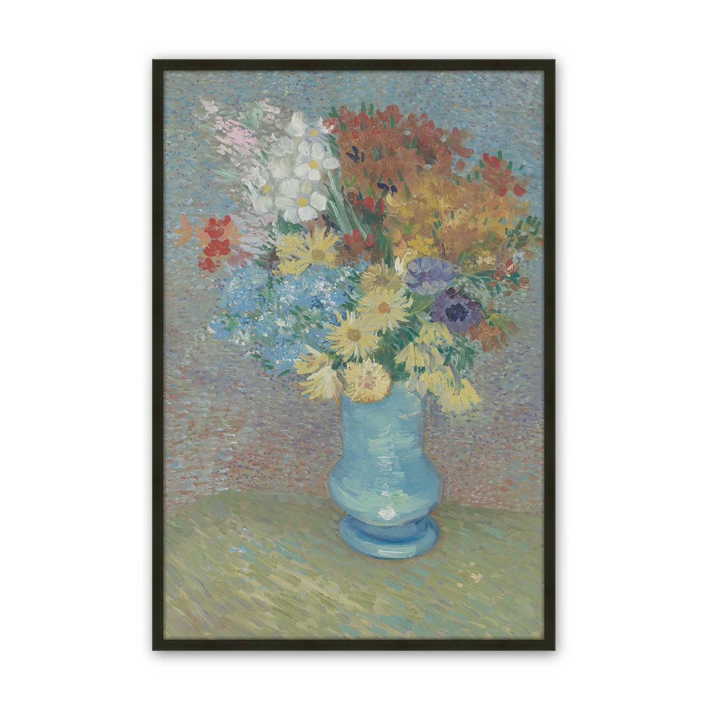 [Color:Satin Black], Picture of art in a Satin Black frame