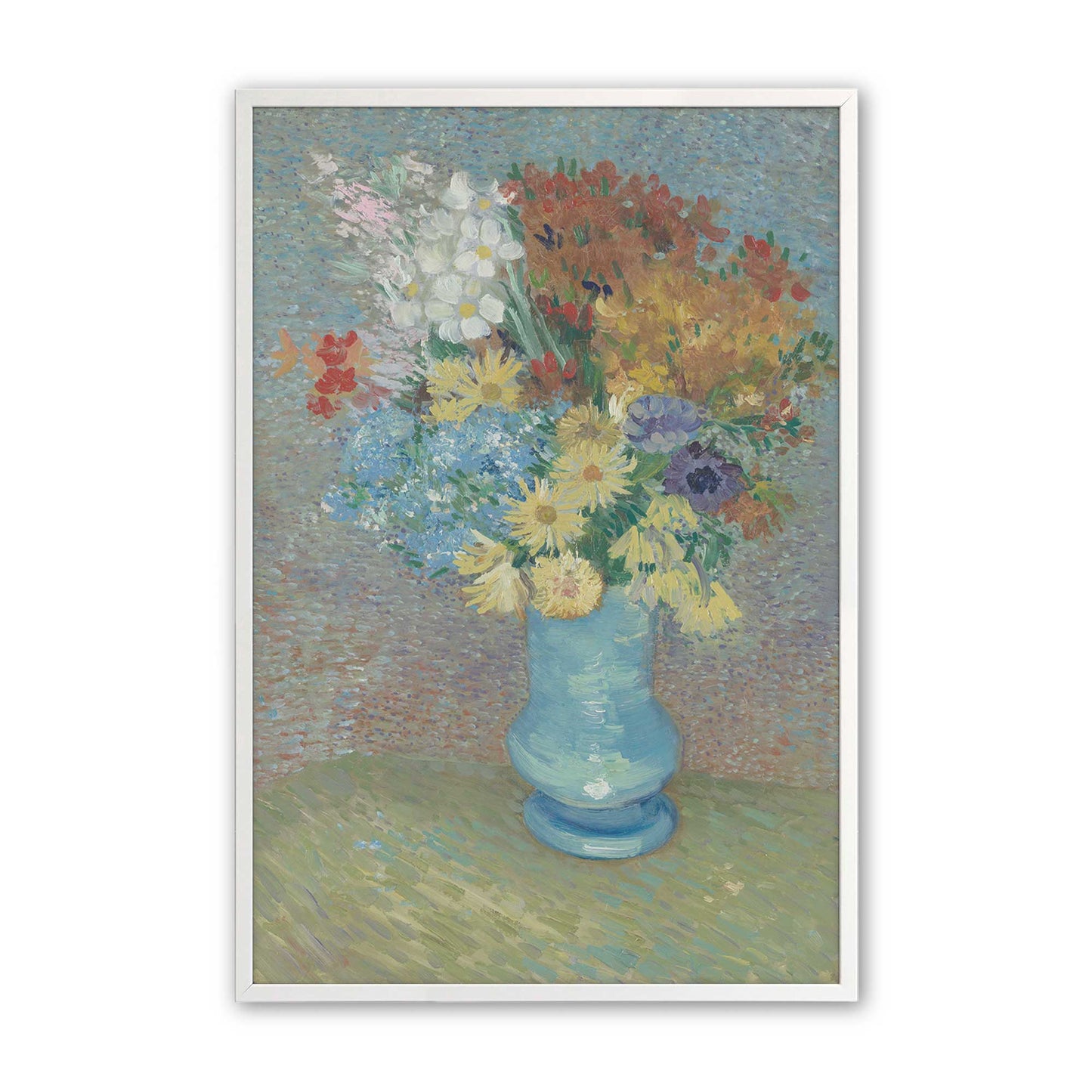 [Color:Opaque White], Picture of art in a Opaque White frame