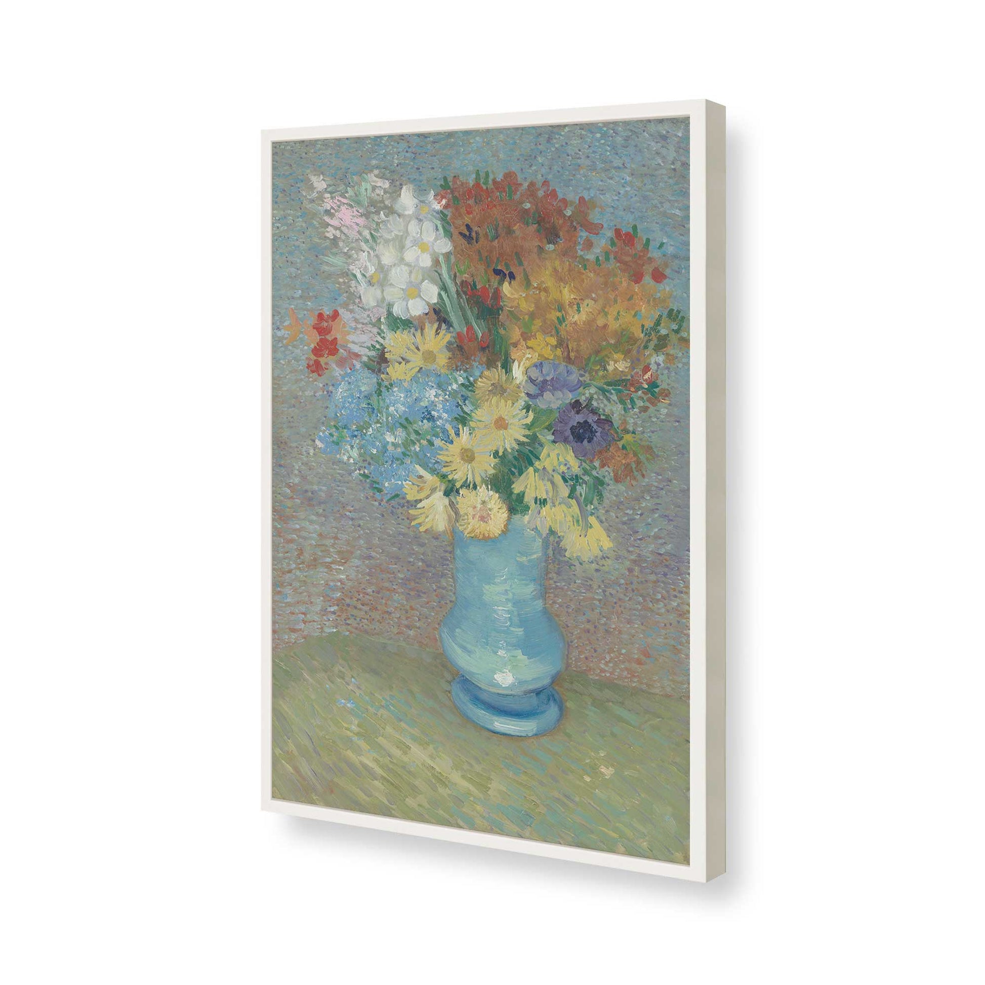 [Color:Opaque White], Picture of art in a Opaque White frame of the corner